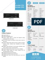 VDM 4K Over IP Matrix Encoder & Decoder - Datasheet