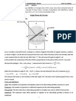 Basic Electric Engineering Unit 2 Notes RGPV