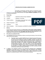 Technical Specification For Diesel Generator Sets 1. Scope