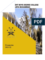 Government Boys Degree College Usta Muhammad: Prospectus 2021-22