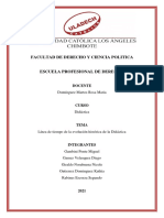 Línea de Tiempo de La Evolución Histórica de La Didáctica