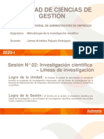 SESION 2 - Enfoquesylineasdeinvestigacioncientifica