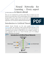 Artificial Neural Networks For Machine Learning - Every Aspect You Need To Know About