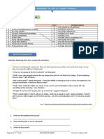 English Worksheet 06 For 11 Grade Students: Draw A Line To Match The Sentences