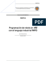 Programación de Robots en VRS Con El Lenguaje Industrial RAPID