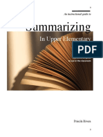 Summarizing: in Upper Elementary