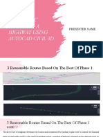 Geometric Design of A Highway Using Autocad Civil 3D: Presenter Name