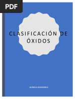 Clasificación de Óxidos - Gasperín