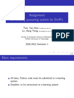 Assignment Simulating Queueing System by Simpy: Tran, Van Hoai Le, Hong Trang