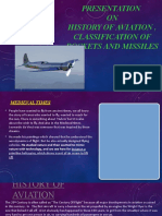 Presentation ON History of Aviation, Classification of Rockets and Missiles