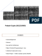 Java Programming: Prakash Gupta (1812210083)