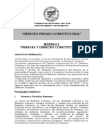 DERECHO PRIVADO CONSTITUCIONAL Programa