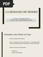 II. La Demanda de Dinero