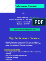 High Performance Concrete