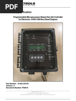 Product Specification: Programmable Microprocessor-Based Gen Set Controller For Electronic J1939 CAN Bus Diesel Engines