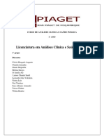 Trabalho Cuidados em Saude Primario