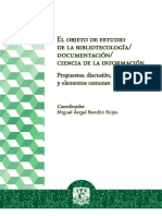 (Libro El Objeto de Estudio de La Bibliotecología