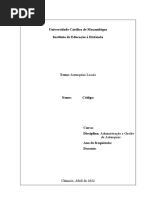 Administração e Gestão de Autarquias - Trabalho