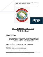 Estudio de Impacto Ambiental