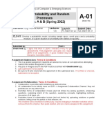 EE2011: Probability and Random Processes: Section: A & B (Spring 2022)