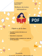 de TEXTOS INFORMATIVOS Juego Refuerzo y Comp Lectora