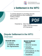 Dispute Settlement in The WTO