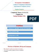 Wolkite University: Complexity Theory (Cosc4131) Chapter Two