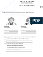 Prueba de Lectura Complementaria Juan Julia y Jerico