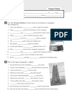 Worksheet 8: Present Perfect