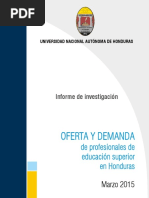 OFERTA Y DEMANDA de Profesionales de Edu