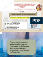 Sistema Administrativo de Modernizacion de La Gestión Del Estado