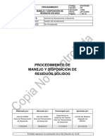 ES-PR-002 Manejo y Disposición de Residuos Sólidos