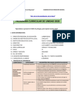 I Unidad Didactica Ciencia y Ambiente Segundo Grado