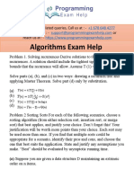 Algorithms Exam Help