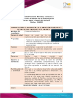 Formato de Planeación Pedagógica