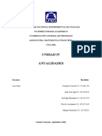 Anualidades Tema IV Matematica Financiera