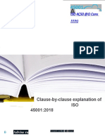 Clausula Explicação ISO 45001