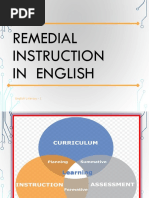 Remedial Instruction in English