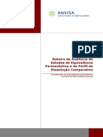 Roteiro de Auditoria de Estudos de Equivalencia Farmaceutica e de Perfil de Dissolucao Comparativo