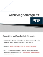 Achieving Strategic Fit