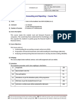 Financial Accounting and Reporting - Course Plan