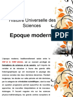 Histoire Universelle Des Sciences Epoque Moderne