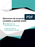 Semana 6 - Ejercicios de Ecuación Contable y Partidad Doble