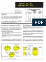 Floor Drains Tech Data