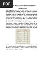 Practica Capacidad Termica Especifica