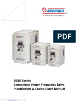 Installation & Quick-Start Manual: B550 Series Sensorless Vector Frequency Drive