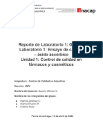 Informe Laboratorio 1 Control de Calidad - Jiménez, Riveros, Kotur