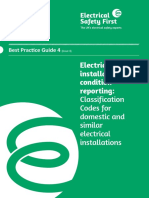 Electrical Installation Condition Reporting:: Classification Codes For Domestic and Similar Electrical Installations