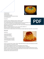 Receta de Postres