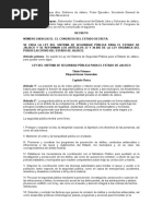 Ley Del Sistema de Seguridad Pública para El Estado de Jalisco